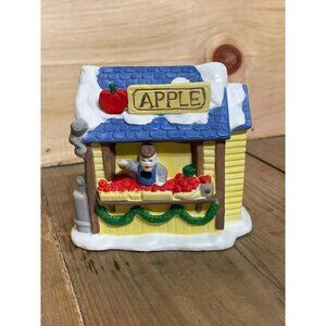Vintage Christmas noma dickensville collectables. Apple stand with box.